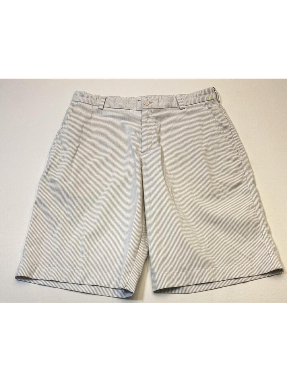 Nike Golf Shorts 400775-100 Men’s Size 32 Striped White Gray Casual 10000